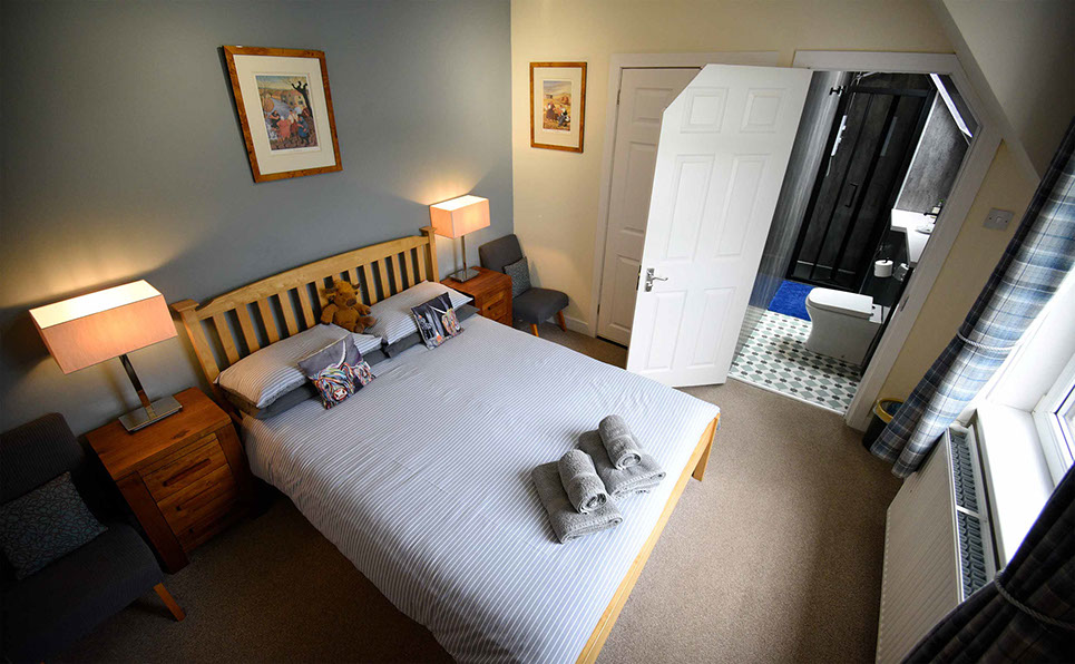 Spacious King Size Double Bedrooms at our Portree Accommodation Grenitote Bed and Breakfast