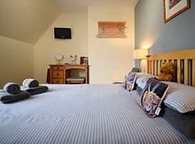 King Size Double rooms with Freeview tv at our Portree Bed and Breakfast