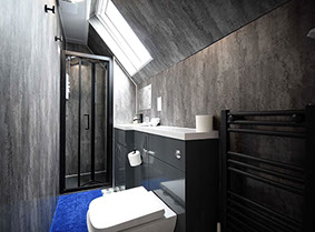 Modern en suite shower rooms at our Bed and Breakfast Accommodation in Portree