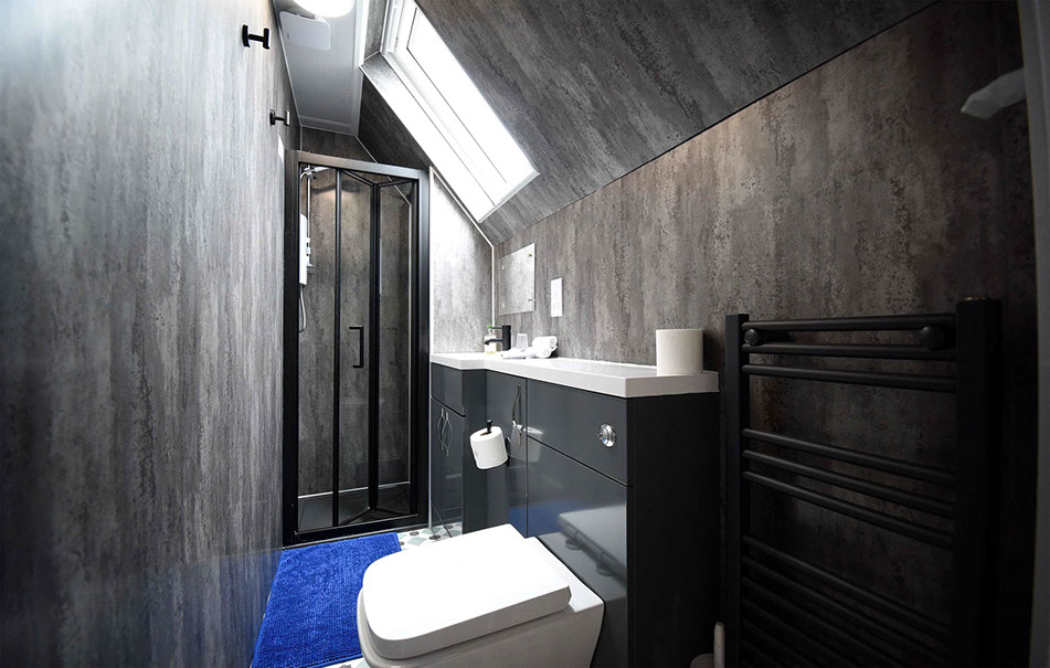 Modern en suite shower rooms at our Bed and Breakfast Accommodation in Portree