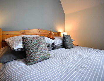 Comfortable King Size Doube Beds at our Portree Accommodation