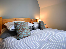 Comfortable King Size Doube Beds at our Portree Accommodation