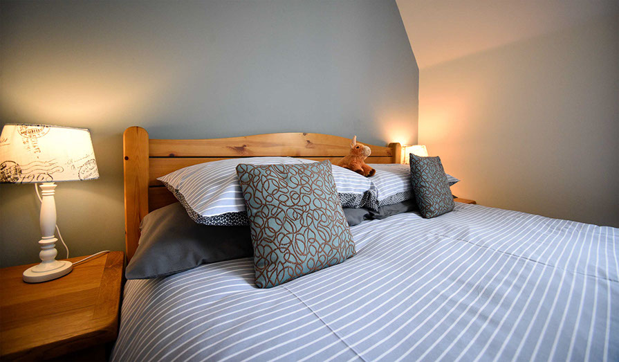 Comfortable King Size Doube Beds at our Portree Accommodation