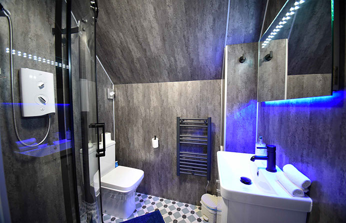 Large En Suite Shower Rooms at our Portree Bed and Breakfast